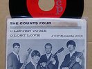 The Counts Four Listen To Me rare 1964 US JCP label picture sleeve 45