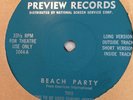 Beach Party Preview Records Rare Radio Spots Franke Avalon Gary Usher Surf 45 7'