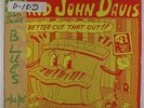 Blind John Davis - You Better Cut That Out LP - Red Beans