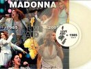 LIVE AID / LIVE 8  - MADONNA CLEAR TRANSLUCENT DISC VINYL LP LTD EDITION + P/S