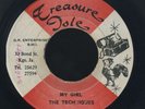 1714 TECHNIQUES-TRAVELLING MAN-MY GIRL-TREASURE ISLE-OG JAMAICAN REGGAE 45 7
