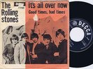 THE ROLLING STONES It's All Over Now Danish 45PS 1964