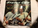 STATUS QUO LP 'ROCK TILL YOU DROP'. SIGNED RICK PARFITT, FRANCIS ROSSI AND BAND.