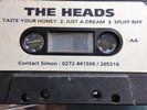 THE HEADS FIRST DEMO TAPE 1991 RARE UNRELEASED TRACKS PSYCH CASSETTE ORIG
