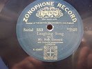 VERY RARE 1908 MUSIC HALL 78 RPM MR BURT SHEPARD LAUGHING SONG ZONOPHONE 553