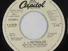 70s Soul 45 - L.J. Reynolds - Key To The World - Capitol - VG++ mp3 - promo
