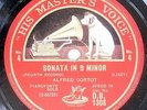 78 rpm 3 IMPORTED records N- :   LISZT'S SONATA IN B MINOR w/ ALFRED CORTOT