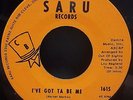 Out Of Sights Rare Soul 45 I've Got Ta Be Me / Tear Don't Care Saru 1614