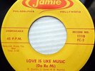 FIVE CHORDS orig.VG++ JAMIE 45 LOVE IS LIKE MUSIC  DON'T JUST STAND THERE mg1342