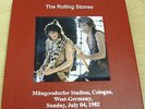 ROLLING STONES 3 LP-Box  Köln, 4.7.1982 rote Box , 50 copies only