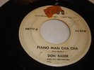 POPCORN- DON BADER- TODO 45 RPM- PIANO MAN CHA CHA / SAMBA RCCK - RARE - LISTEN