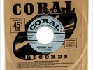 JOHNNY BURNETTE TRIO 45 Lonesome Train /I Just CORAL Rec DJ PROMO HEAR RAB A+