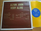 ELTON JOHN - VERY ALIVE - RARE LIVE YELLOW WAX  VINYL 12