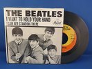 1964 THE BEATLES, 5112 CROPPED PS VINYL 45 CAPITOL I WANT TO HOLD YOUR HAND
