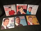 6 45rpm RECORDS Picture Sleeves FABIAN Paul ANKA DARIN MATHIS SMITH Jack Scott