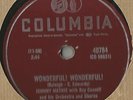 78 Rpm Record Johnny Mathis Wonderful  Wonderful  / When Sunny Gets Blue