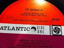 LED ZEPPELIN III 3: PETER GRANT CREDIT - RARE ORIG UK PLUM/RED ATLANTIC VINYL