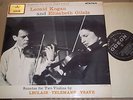 Leonid Kogan and Elisabeth Gilels LECLAIR/TELEMANN/YSAYE - Odeon PSAX 2531