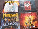4 Manowar LP's- Battle hymns, Sign of the hammer, Fighting world, Kings of metal