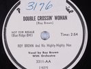 Blues 78 ROY BROWN Double Crossin' Woman DE-LUXE HEAR