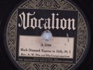 Black Gospel 78 REV. A. W. NIX Black Diamond Express To Hell VOCALION HEAR