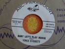VINCE EVERETT Baby Let's Play House 45 rpm WHITE LABEL PROMO ABC-Paramount 1963