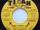 TITAN 1708 Elements orig RARE R&B/DooWop 45 Mint Minus Lonely Hearts Club