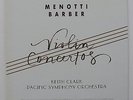 REFERENCE RECORDINGS RR45  - MENOTTI/BARBER - VIOLIN CONCERTOS - TAS LISTE