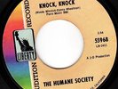 SUPER-INTENSE CALIFORNIA GARAGE RAVE-UP 45 - HUMANE SOCIETY - KNOCK KNOCK -HEAR