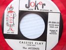 ACCENTS rare RED VINYL novelty doowop JOKER 45 CASSIUS CLAY TILL YOU BRING F2580