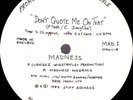 MADNESS - DON'T QUOTE ME ON THAT - SOLD BY STIFF RECORDS AS LTD EDITION OF 500
