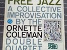 Ornette Coleman Free Jazz Record Atlantic SD-1364 Stereo White Fan Die Cut Cover