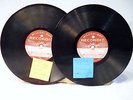 2 Wilcox Gay Recordio 78 RPM Discs w/ Radio Breaks WWII News WCAR WJBK Detroit