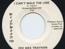 HEAR- Rare Country 45 - Pee Wee Trayhan - I Can't Walk The Line - Wildwood # 102
