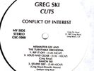 GREG SKI CUTS  CONFLICTS   ELECTRO  WEST COAST  1987
