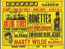 Original Rare 1964 Concert Flyer Rolling Stones/Ronettes etc Harrow Granada