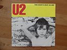 U2 - Two Hearts Beat as One - FRENCH FRANCE Yellow Cover Vinyl 7
