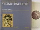 CLAUDIO ARRAU BEETHOVEN THE 5 PIANO CON. PHILIPS ED.1 HIFI STEREO 5 LP BOX NM