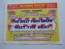 BILLY FURY - JOHNNY GENTLE  VINCE EAGER- DICKIE ORIG 1960 U.K. FLYER - HANDBILL