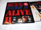 KISS LP ALIVE II 1977 1ST PRESSING ALL INSERTS FREE RARE POSTER