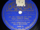 DECCA 1495 78rpm In The Shade of The Old Apple Tree LOUIS ARMSTRONG 1937 JAZZ