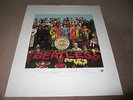 BEATLES - SGT PEPPERS ORIGINAL 1993 APPLE CORPS ICONIC POSTER W/FAUX AUTOGRAPHS