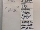 RARE U2 WAR LP Test Pressing Feb 2,1983 White Label Specialty Records Corp