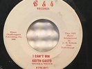 KEITH CASTO I Can't Win / I'll Get By B&4 RECORDS RARE GREAT ROCKABILLY 45 SVG+