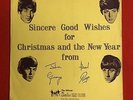 THE BEATLES -First Christmas Record- 1963 Fan Club Flexi disc /Newsletter / Rare