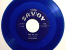 FOUR BUDDIES Sin/Heart & Soul RARE ORIG BLUE VINYL 45 SAVOY VG+ Doo-Wop HEAR