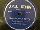 J.O.B. 1003 SUNNYLAND TRIO Mary Lee / Leaving Your Town E+ 78 rpm