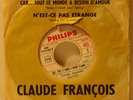JUKE-BOX Claude François / Car... Tout le monde a besoin d'amour / TRES RARE