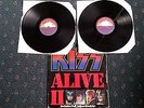 KISS ALIVE II DBLE LP RARE NEW ZEALAND PRESSING. PURPLE LABELS. WITH BOOKLET