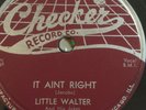 CHICAGO BLUES 78rpm LITTLE WALTER Checker 833 It Aint Right/Who NEAR MINT